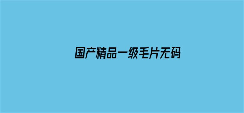 >国产精品一级毛片无码软件横幅海报图