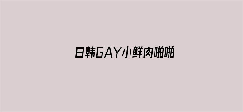 >日韩GAY小鲜肉啪啪18禁横幅海报图