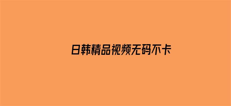 >日韩精品视频无码不卡专区横幅海报图